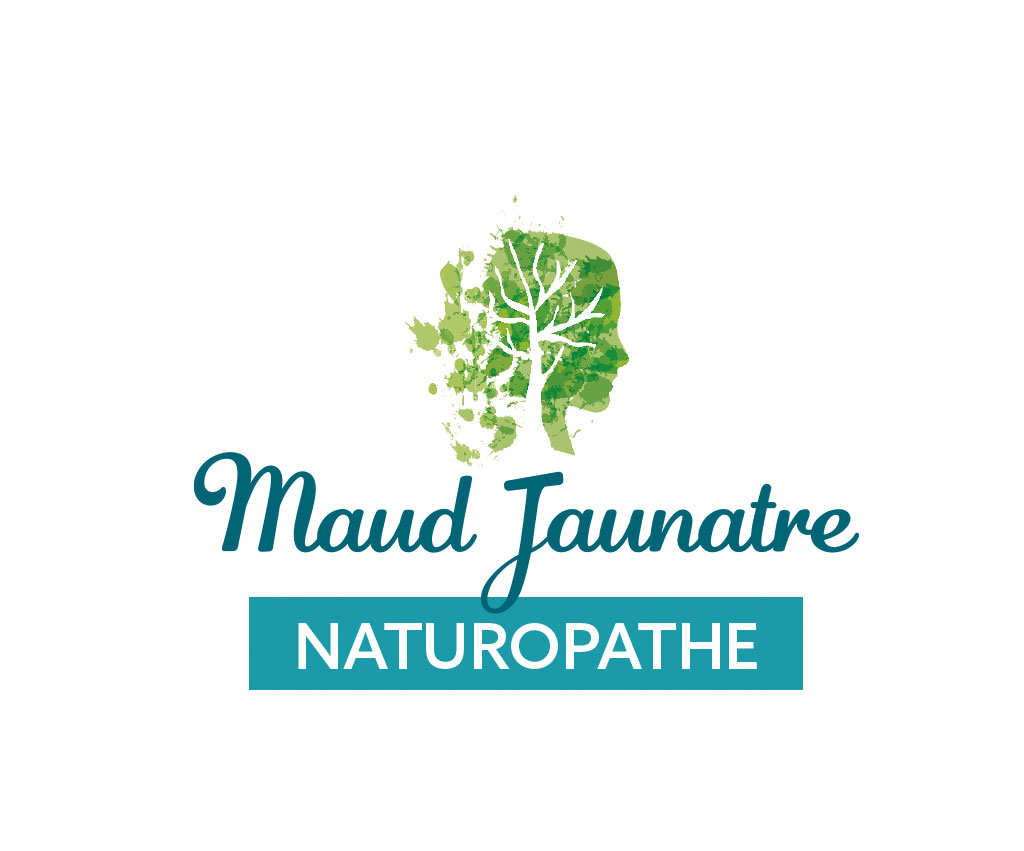Maud Jaunatre Naturopathe, création logo et dépliant studio de communication Yesonyva