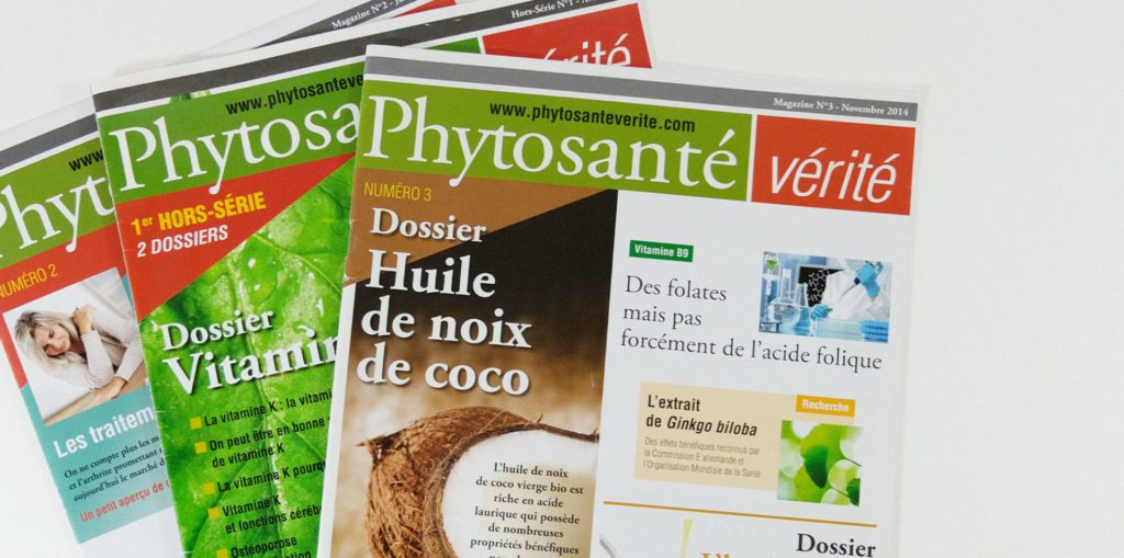 Phytosanté magazine santé, yesonyva communication et graphisme